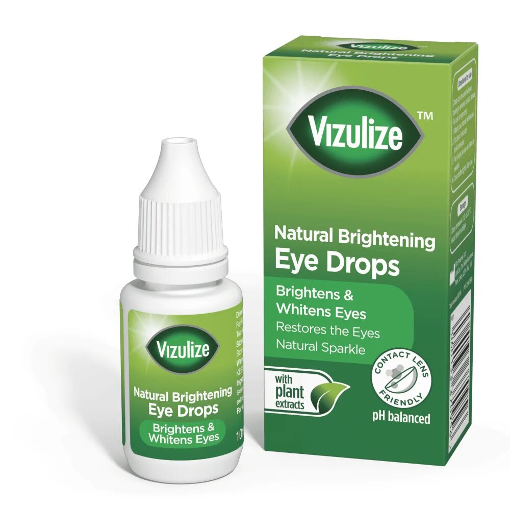 Капли для глаз фото Vizulize Natural Eye Brightener Drops (Chamomile + Euphrasia Extract) - Pharmacy