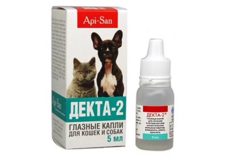 Капли для кошек фото Капли глазные для собак и кошек "Декта-2", 5 мл - купить в интернет-магазине "Зо