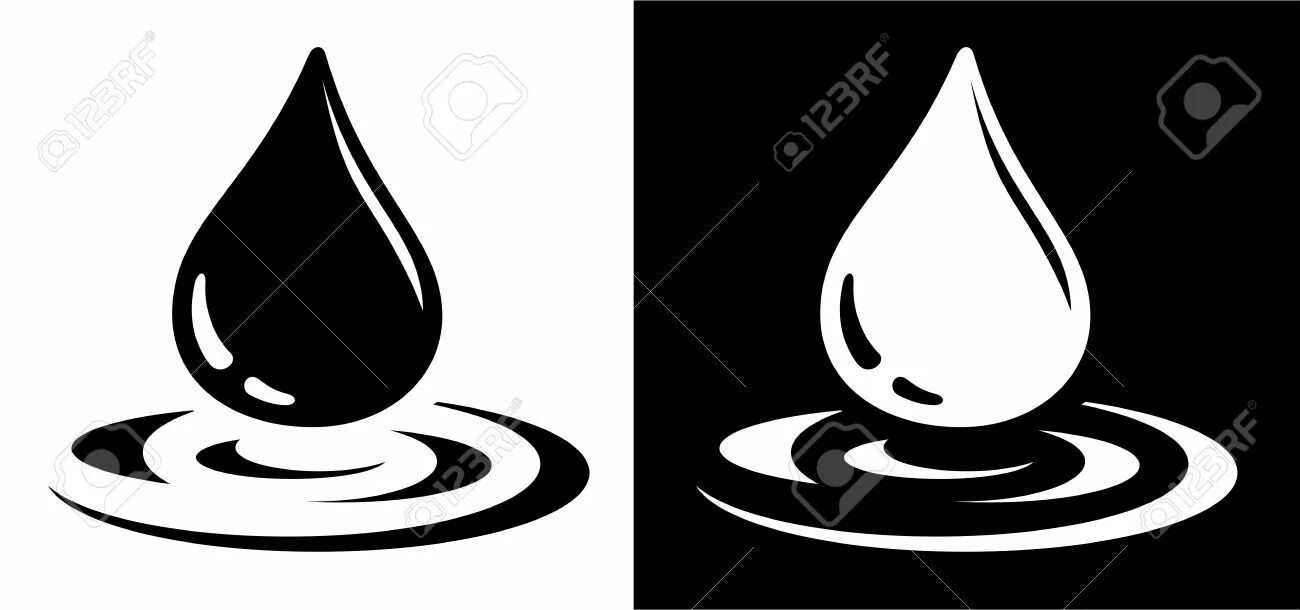 Капля самодельная Stock Vector Water drops, Drop, Vector art