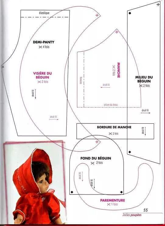 Капор для куклы выкройка Лариса Марченко American girl doll clothes patterns, Doll clothes patterns, Disn