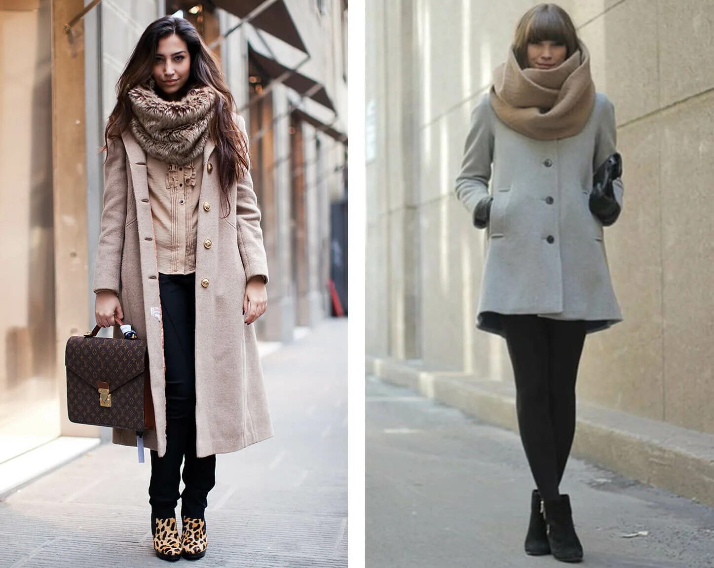 Капор и пальто сочетание на осень Пальто и снуд на голову (фото) - atlasdress.ru