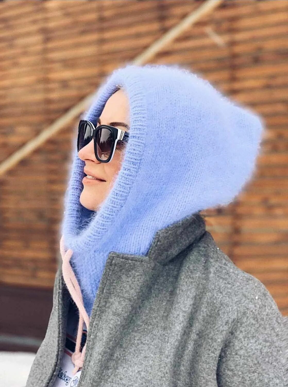 Капор из 90 х фото Капор з Ангори докладний опис Knit outfit, Knitted hood, Vintage knitwear