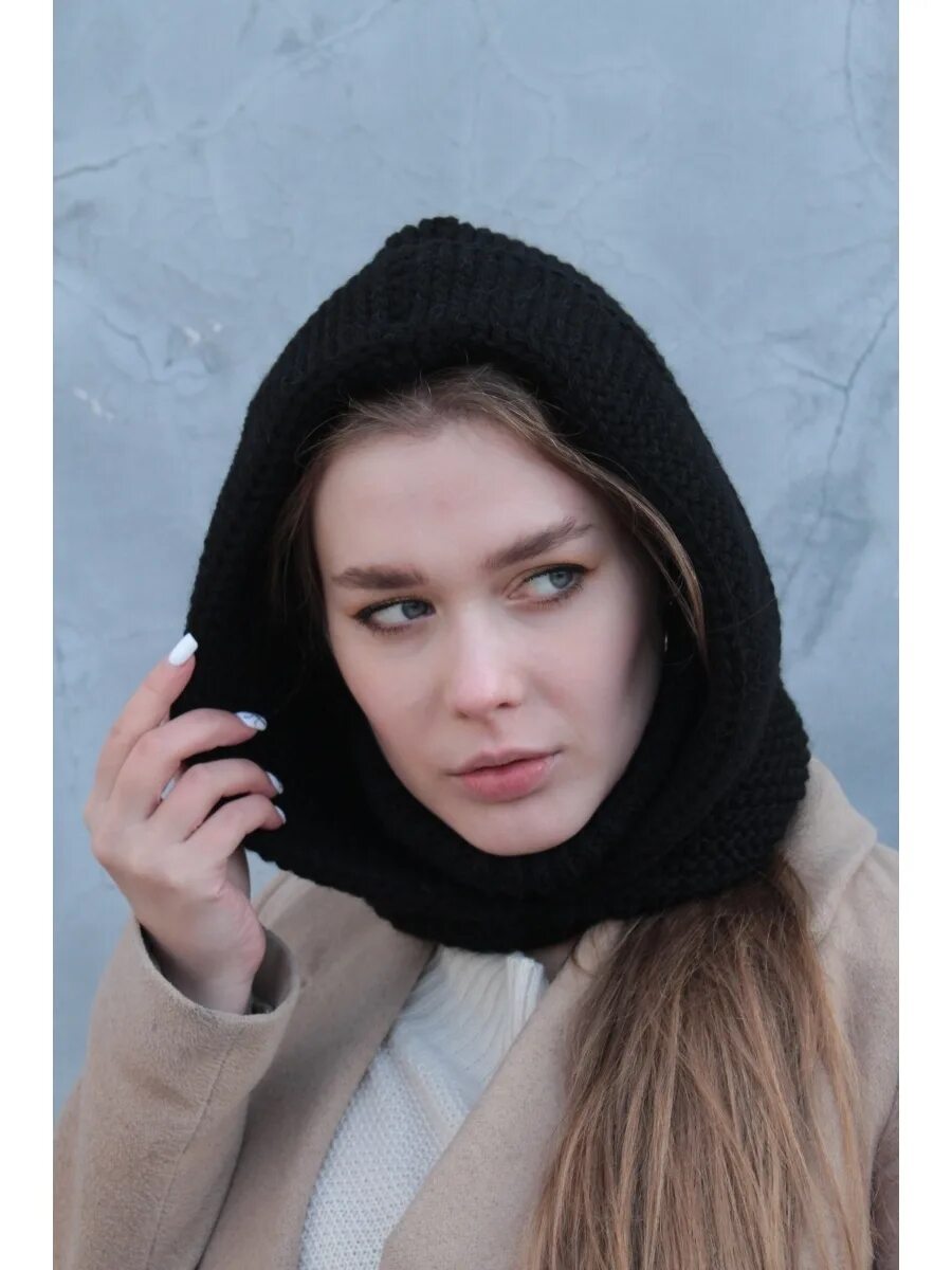 Капор шапка из 90 фото Капор съемный вязаный капюшон весна Неушанка 42517450 купить в интернет-магазине