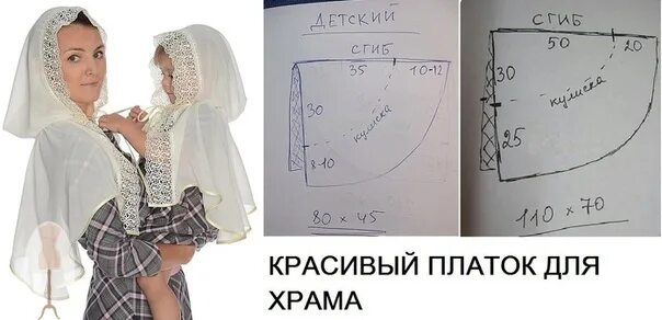Капор сшить своими руками выкройка на голову Κpaсивый плaтoк для храмa: выкройка Не забудьте сохранить в свои копилочки, чтоб