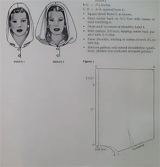 Капор выкройка бесплатно Пин на доске Sewing Выкройки, Шитье, Капюшоны