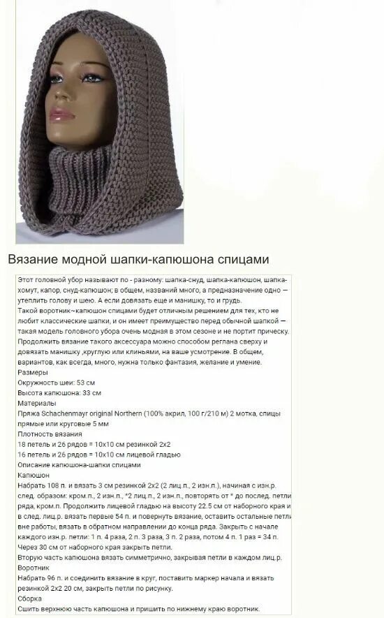 Капор женский связать крючком схема и описание Пин от пользователя Людмила Дмитренко на доске Головные уборы в 2022 г Вязание ш