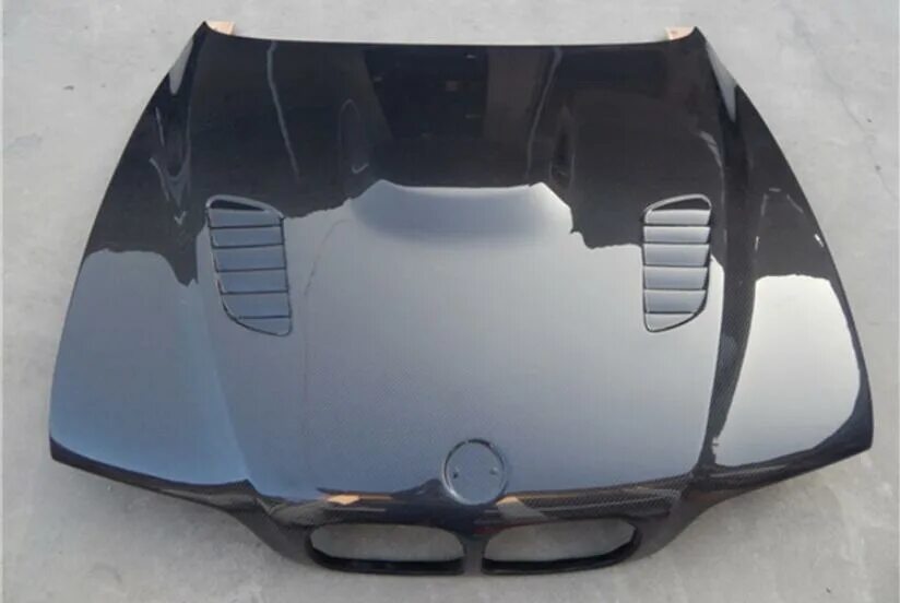 Капот бмв е39 фото NEW Carbon Fiber Front Bumper Engine Hood Vent Cover For BMW 5 Series E39 1997 1