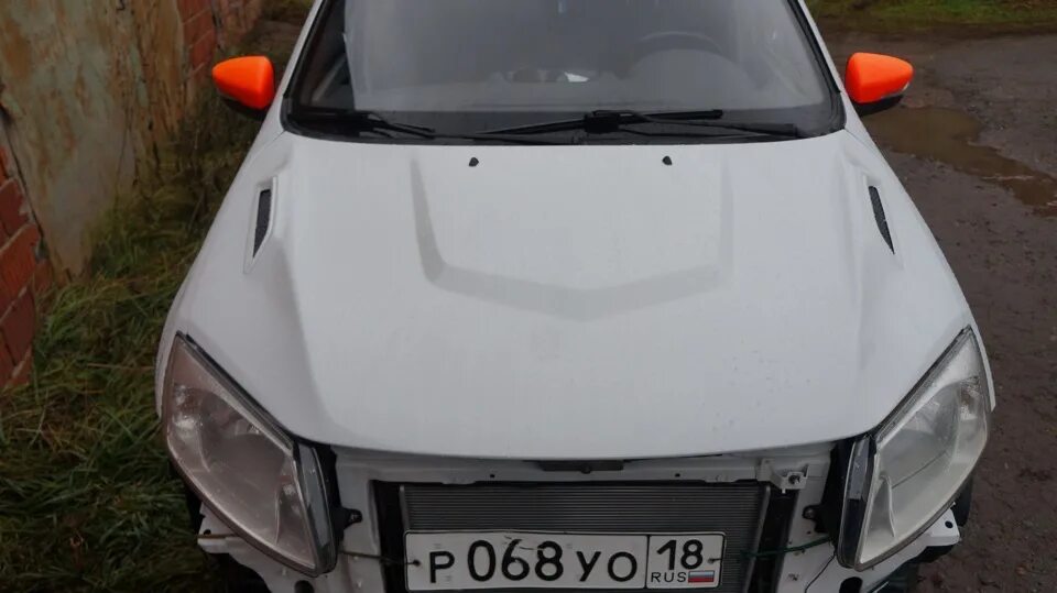Капот гранта тюнинг "Барс" вернулся в строй. - Lada Гранта, 1,6 л, 2012 года стайлинг DRIVE2