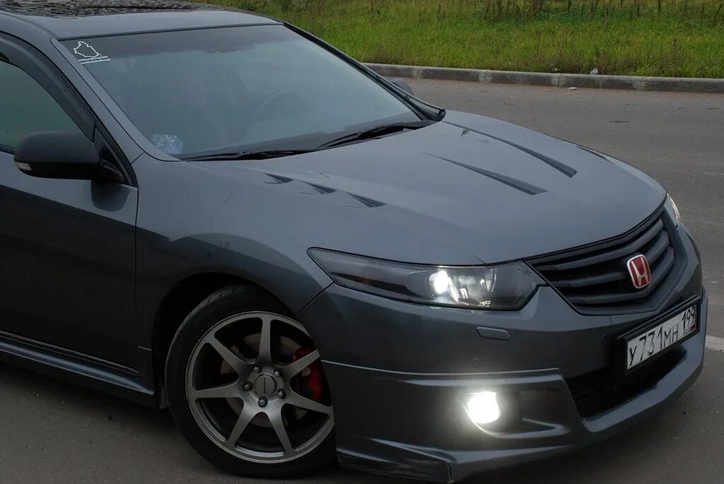 Капот хонда аккорд тюнинг КАПОТ ПЛАСТИКОВЫЙ "AGRESSIVE WATERPROOF" HONDA ACCORD 8(VIII) / ACURA TSX (CU2) 