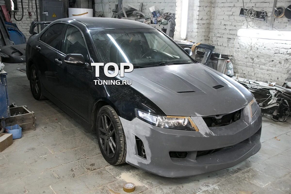 Капот хонда аккорд тюнинг Капот с жабрами Mugen Style на Honda Accord 7