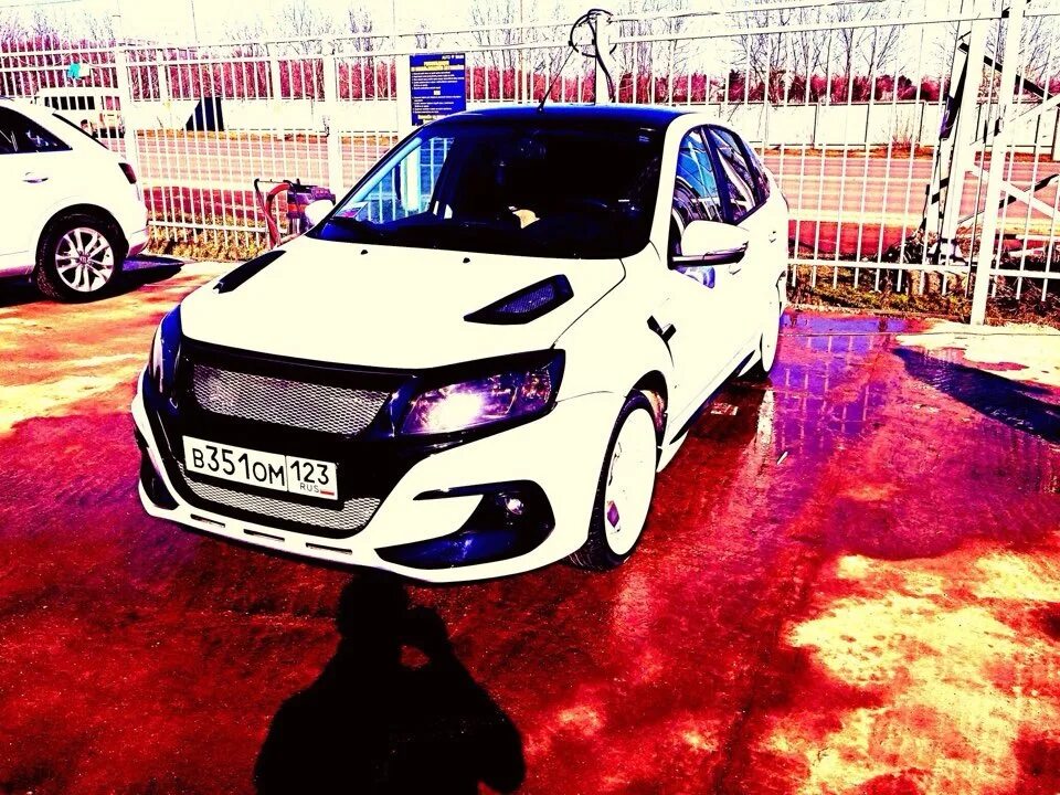 Капот лада гранта тюнинг Пластиковый капот "DTM" на LADA GRANTA Лифтбэк! - Lada Гранта, 1,6 л, 2015 года 