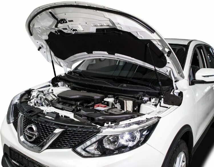 Капот ниссан кашкай фото Амортизаторы (упоры) капота "АвтоУпор" для Nissan Qashqai II 2014-2019 2019-2020
