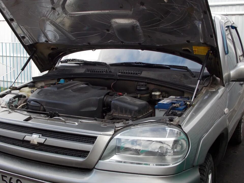 Капот нива шевроле фото Газовый упор капота - Chevrolet Niva, 1,7 л, 2007 года другое DRIVE2