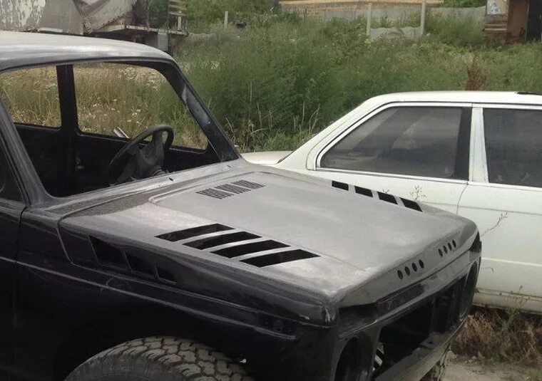 Капот нивы фото ЖАБРЫ на капот - Lada 4x4 3D, 1,7 л, 2007 года стайлинг DRIVE2