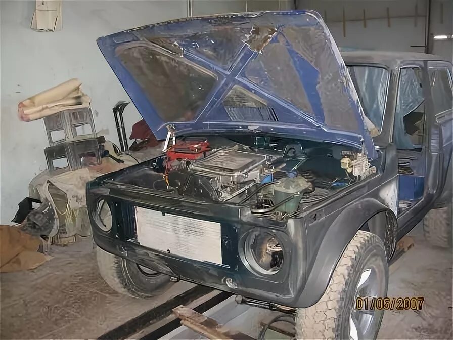 Капот нивы фото Капот аллигаторного типа - Москвич 2140, 2,2 л, 1988 года тюнинг DRIVE2
