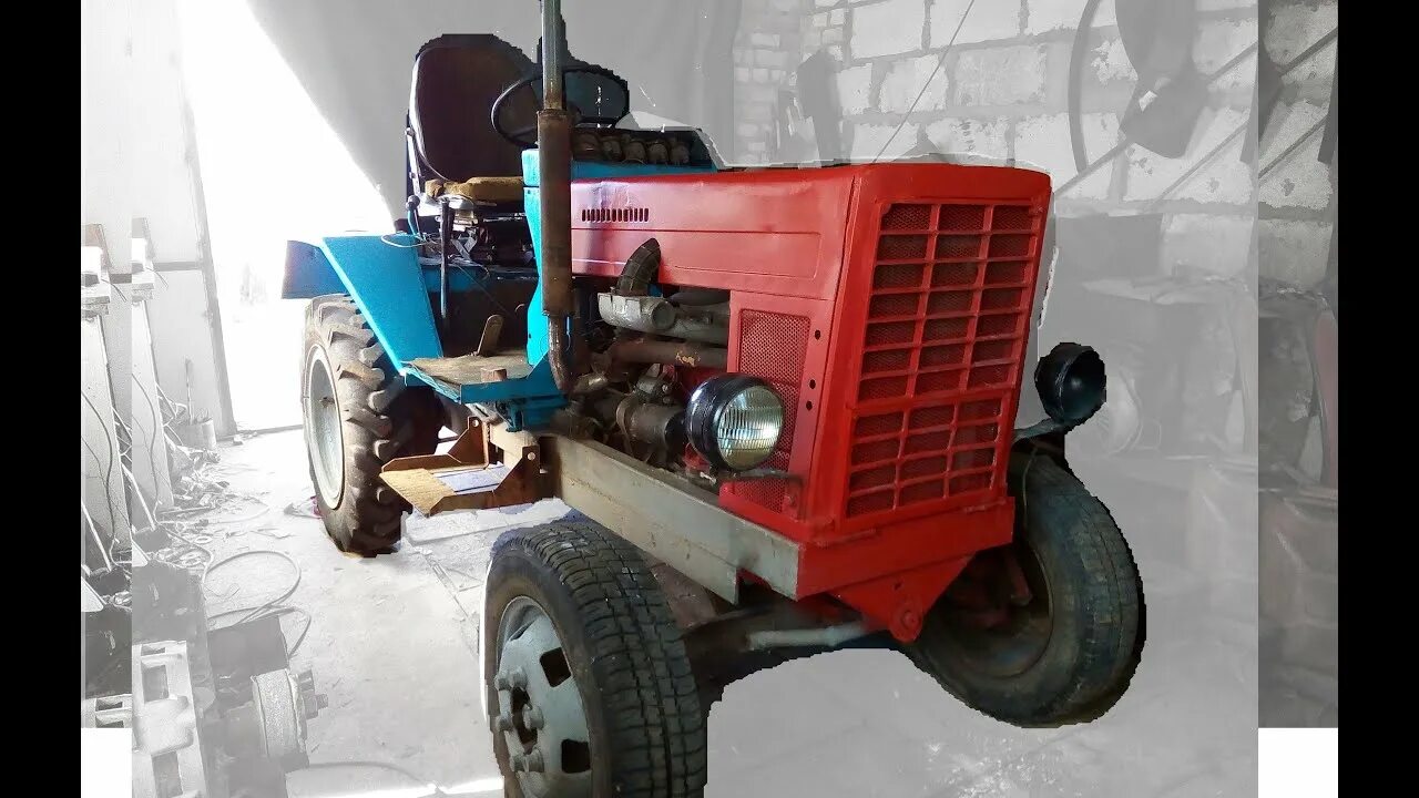 Капот самодельного трактора Самодельный трактор с дизелем Mersedes 2D Грунтую капот. - YouTube