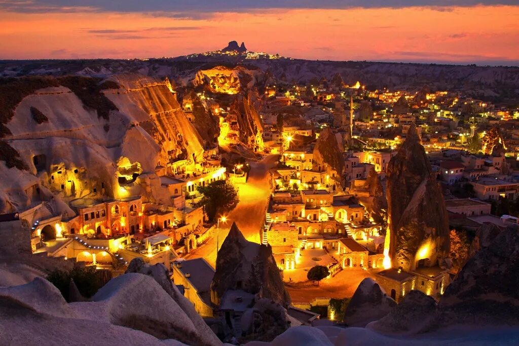 Каппадокия турция достопримечательности фото с описанием Kapadokya(cappadocia), Göreme Göreme Aşk Tepesinden Uçhisa. Flickr