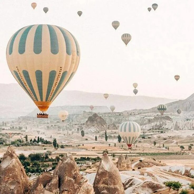 Каппадокия турция воздушные фото "Once you have flown, you will walk the world with your eyes turned skyward, for