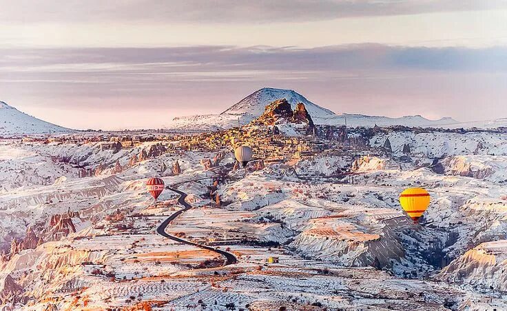 Каппадокия зимой фото Voyage tot Uchisar town, Cappadocia
