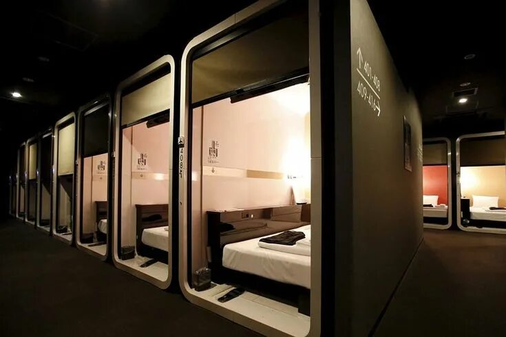 Капсульные отели москва фото First Cabin Is a Luxurious Take on Japanese Capsule Hotels Hoteleinrichtung, Inn