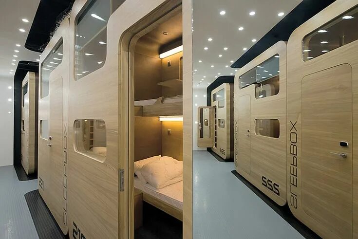 Капсульный отель москва цены фото Sleepbox Hotel Tverskaya, el primer hotel cápsula de Rusia Types of hotel rooms,