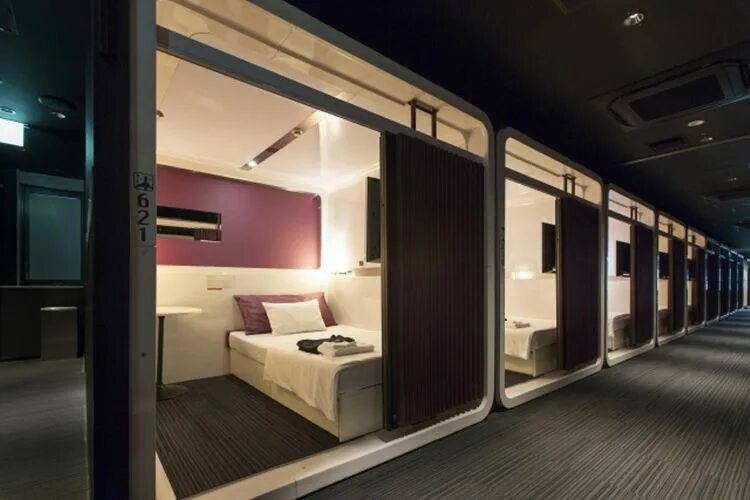 Капсульный отель москва цены фото Hotel Kapsul di Jepang Ini Bergaya Seperti Kabin First Class, Mewah Tapi Terjang