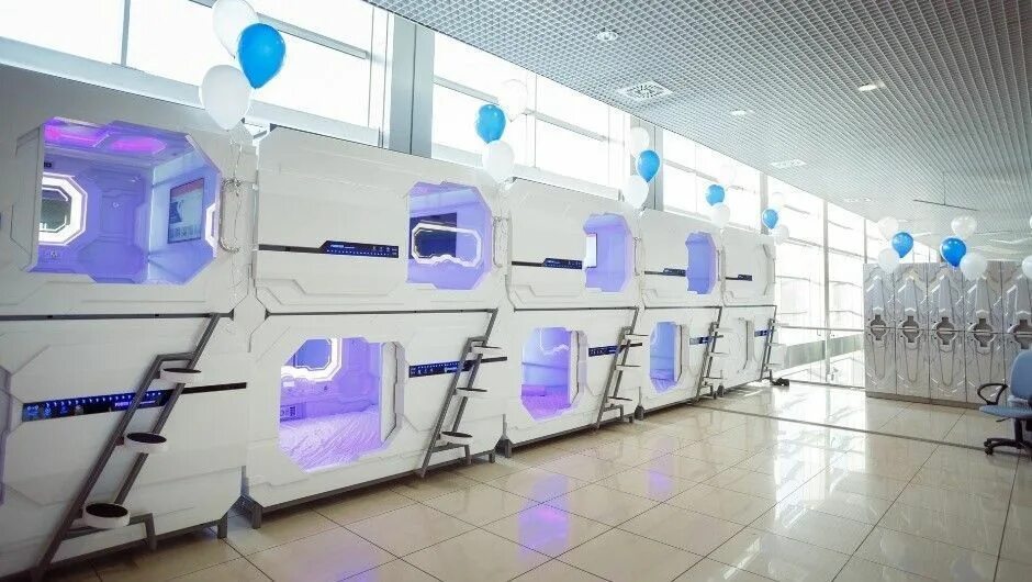 Капсульный отель в аэропорту фото Капсульный отель открылся в аэропорту Кольцово