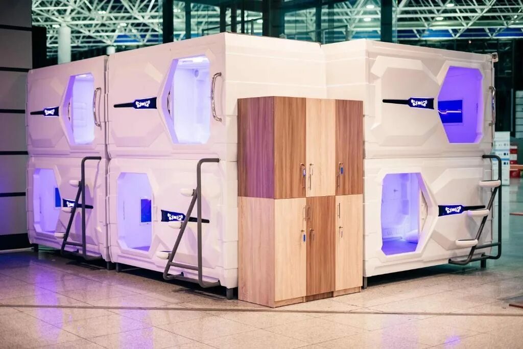 Капсульный отель в аэропорту фото Капсульный отель AeroLive, Адлер, Сочи, цены от 1000 руб. 101Hotels.com