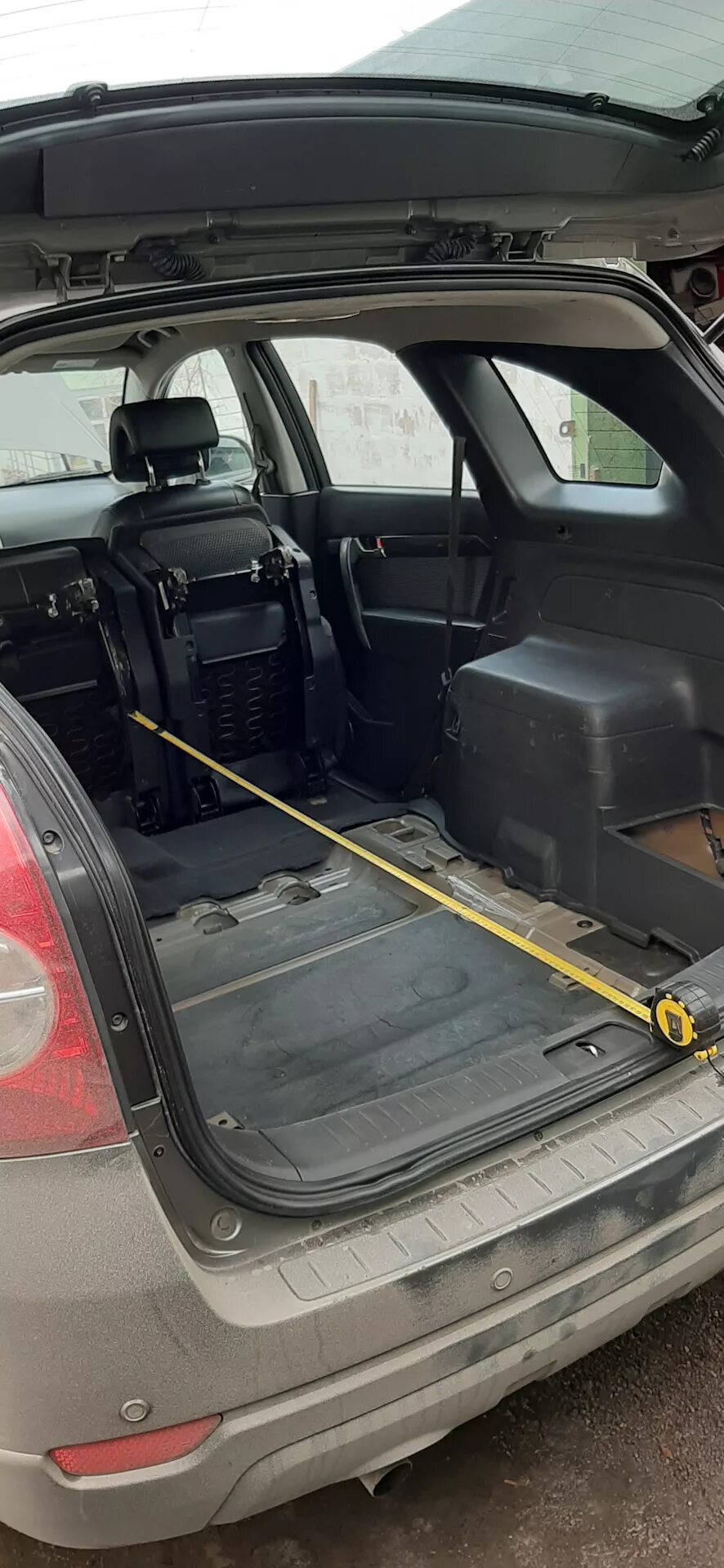 Каптива багажник фото Размеры багажника и трансформация салона - Chevrolet Captiva (1G), 2,4 л, 2009 г