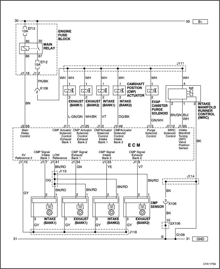 Каптива распиновка Service Manual2007 Captiva ENGINE CONTROLS - HFV6 3.2L