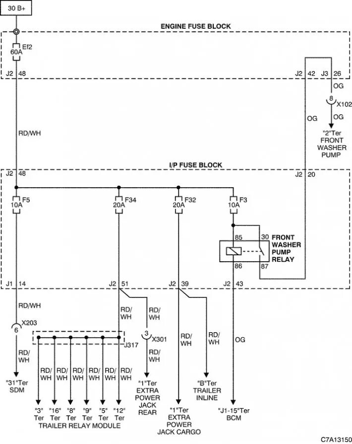 Каптива распиновка Electrical diagram of power supplies (Chevrolet Captiva 1 2006-2018: Electrical 