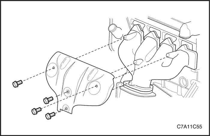 Каптива с140 2.4 порядок затяжки выпускного коллектора Service Manual2007 Captiva ENGINE EXHAUST - FAM II 2.4D