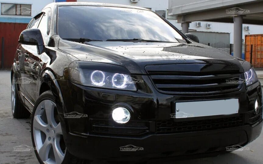 Каптива шевроле тюнинг купить Комплект накладки на фары реснички для Chevrolet Captiva 2006-2011 внешний тюнер