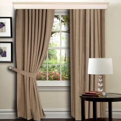 Капучино цвет штор в интерьере фото Pencil Pleat Curtains Symple Stuff Colour: Cappuccino Curtains, Grey pencil plea