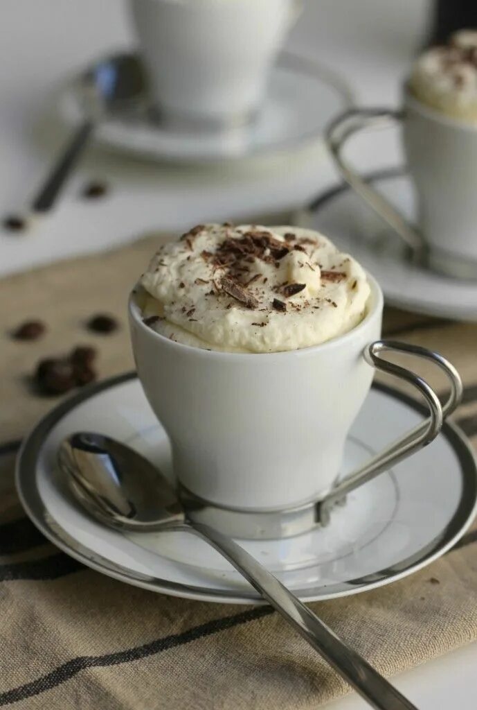 Капучино в домашних условиях фото Tiramisu Cups (With images) Tiramisu cups, Tiramisu, Cup