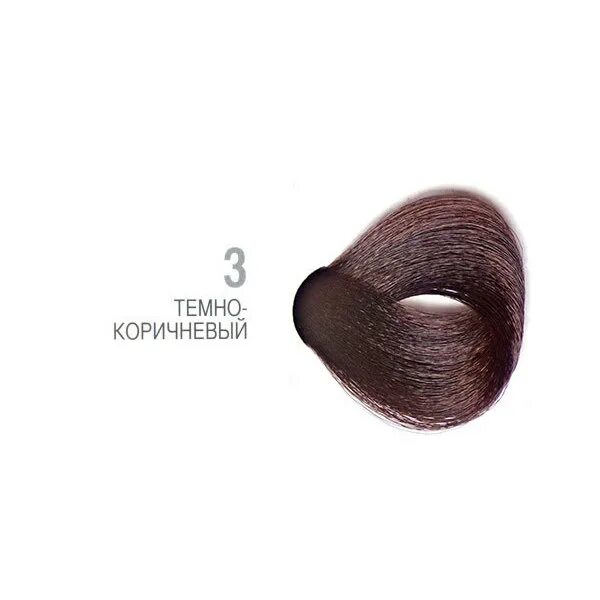 Капус 3.0 темно коричневый фото на волосах 3 темно-коричневый Professional Coloring Крем-краска для Волос ''Professional. С