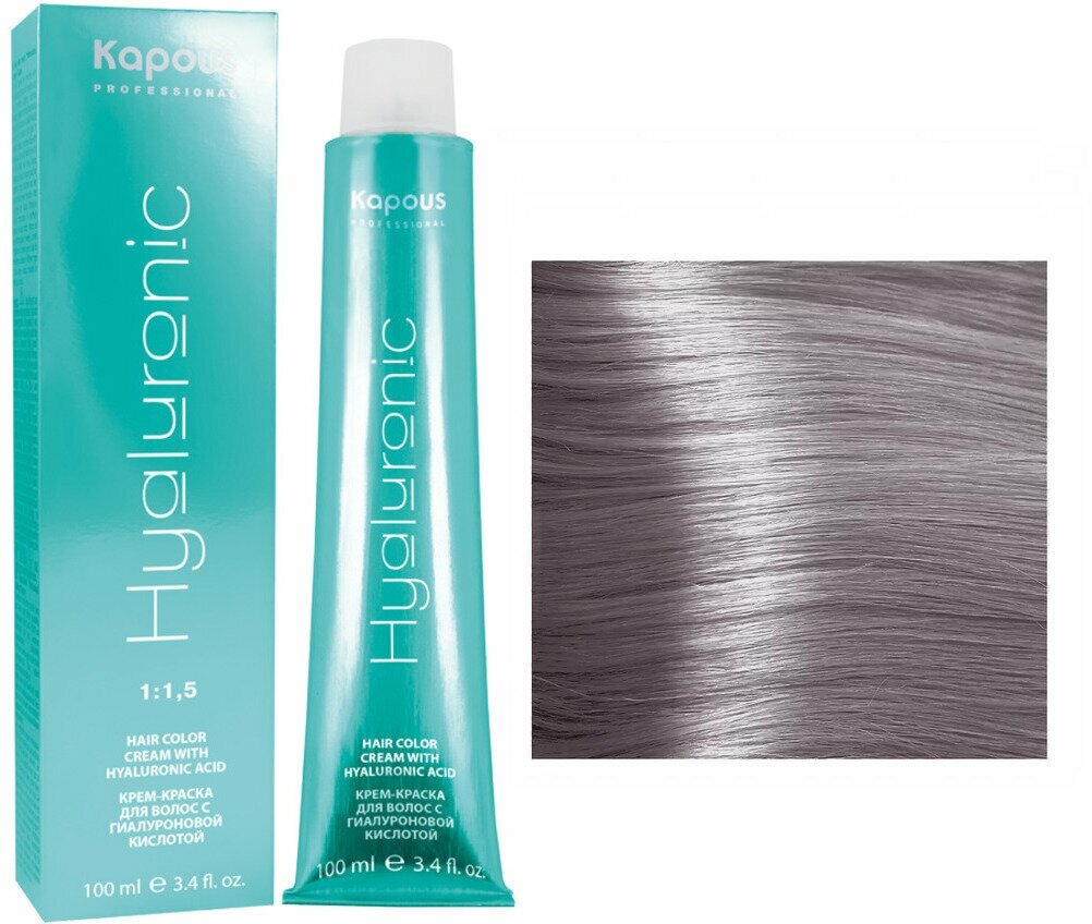Капус краска 9.12 фото Kapous Hyaluronic Acid Крем-краска для волос с гиалуроновой кислотой, 4.5 коричн