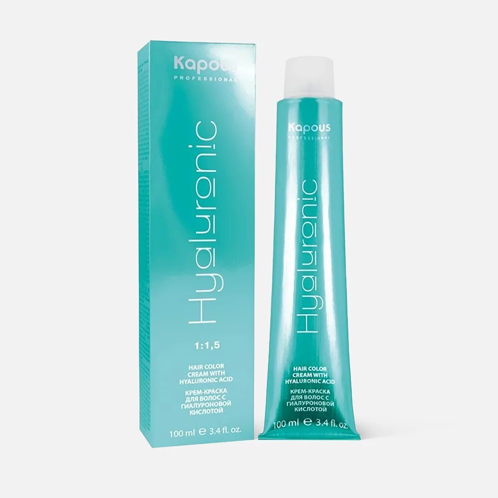 Капус краска для волос фото Краска для волос Kapous Professional Hyaluronic Acid с гиалуроновой кислотой № 4
