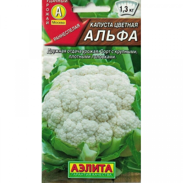 Капуста альфа фото Капуста цветная Альфа 0,3 гр (семена) - купить семена по низкой цене за 17 руб -