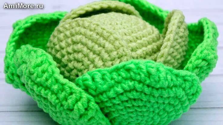 Капуста амигуруми крючком схема МК Капуста крючком. FREE crochet pattern; Аmigurumi vegetable patterns. Амигурум