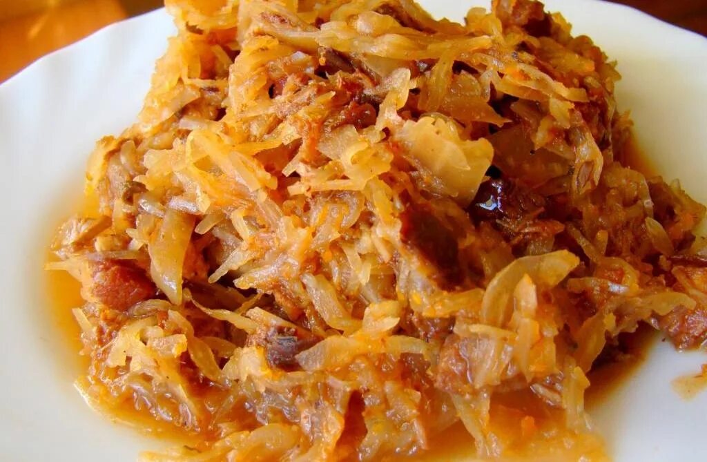 Капуста бигус фото Как приготовить бигус с мясом и капустой: пошаговый рецепт блюда с фото
