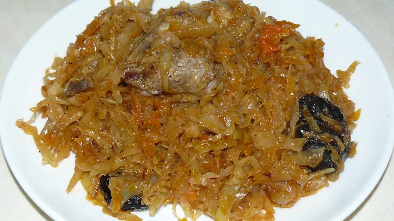 Капуста бигус рецепт с фото Бигус (бигос) на свиных ребрышках. Простое и очень вкусное блюдо. - YouTube