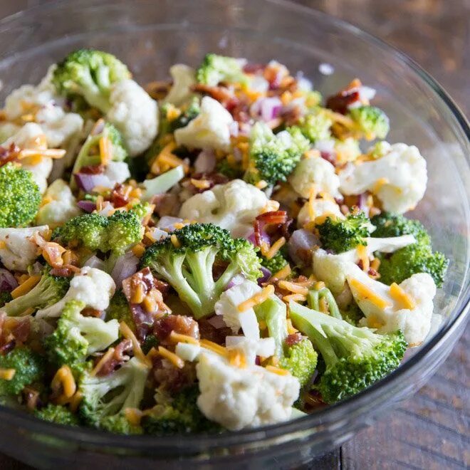 Капуста брокколи фото рецепты салаты Broccoli Salad with Bacon and Cheese Recipe Yummy salad recipes, Bacon salad, Br