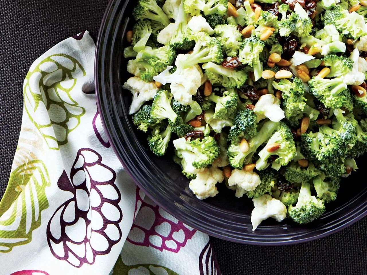 Капуста брокколи фото рецепты салаты Sicilian Chopped Broccoli and Cauliflower Salad - Today's Parent Recipe Kid frie