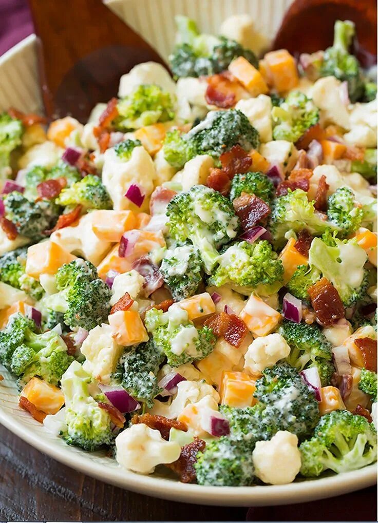 Капуста брокколи фото рецепты салаты 10 colourful salads on Pinterest Femina.in Broccoli cauliflower salad, Salad sid