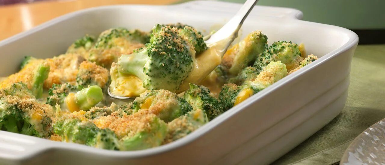 Капуста брокколи фото в духовке Broccoli & Cheese Casserole - Campbell Soup Company Recipe Broccoli cheese casse