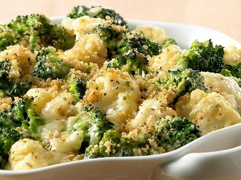 Капуста брокколи фото в духовке Roasted Cauliflower and Broccoli Recipe Cauliflower casserole recipes, Recipes, 