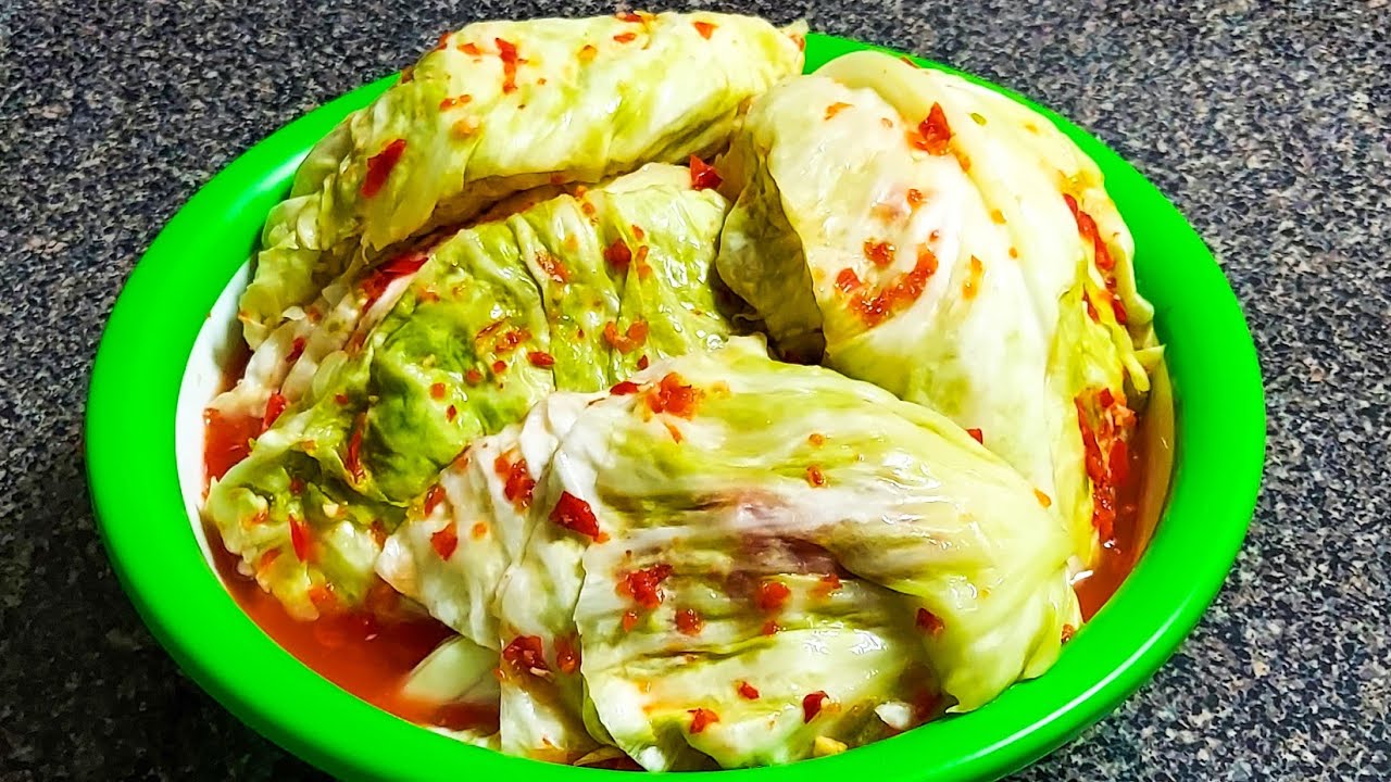 Капуста чимчи фото Kimchi from White Cabbage So Simple and Delicious - YouTube