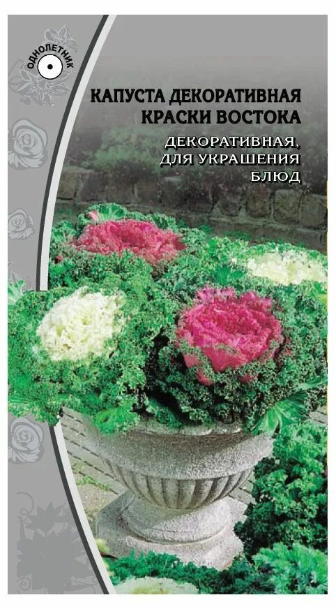 Капуста декоративная краски востока фото Купить Семена "Ваше хозяйство" Капуста декоративная Краски Востока, 0,1 г (10547