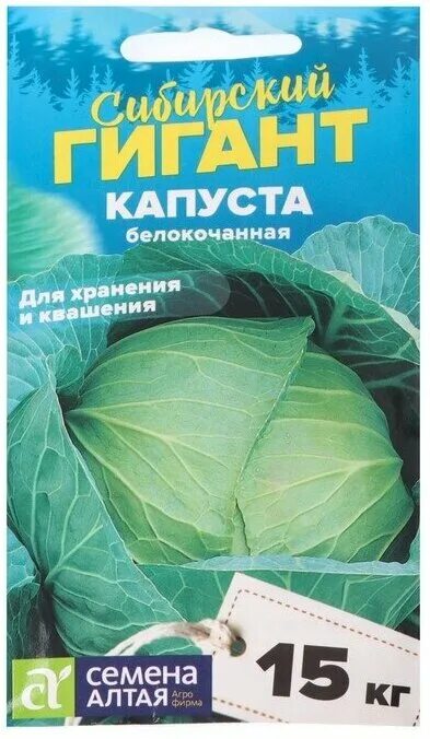 Капуста гигант описание сорта фото отзывы Семена Капуста "Семена Алтая" Сибирский Гигант 0,5г - купить в интернет-магазине